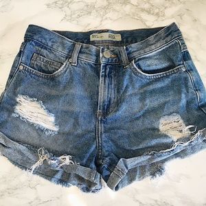 Topshop Petite Denim Shorts